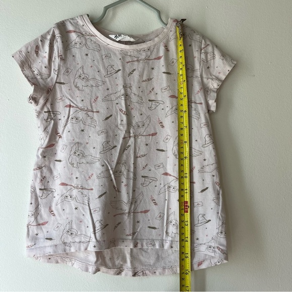 🌼 5/$25 Harry Potter Girls Tee | Size 5-6Y | Hedwig Owl Print T-Shirt Cotton - Picture 7 of 12
